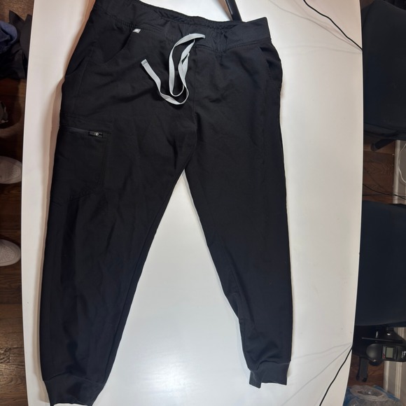 Figs Other - FIGS Technical Collection Zamora Scrub Pants Black Mens XL Jogger Zipper Pocket